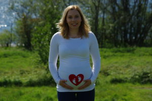 Heart and Feet Maternity Top